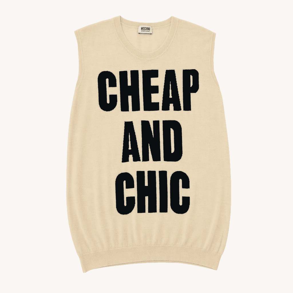 모스키노 CHEAP AND CHIC 롱니트 베스트 착용컷