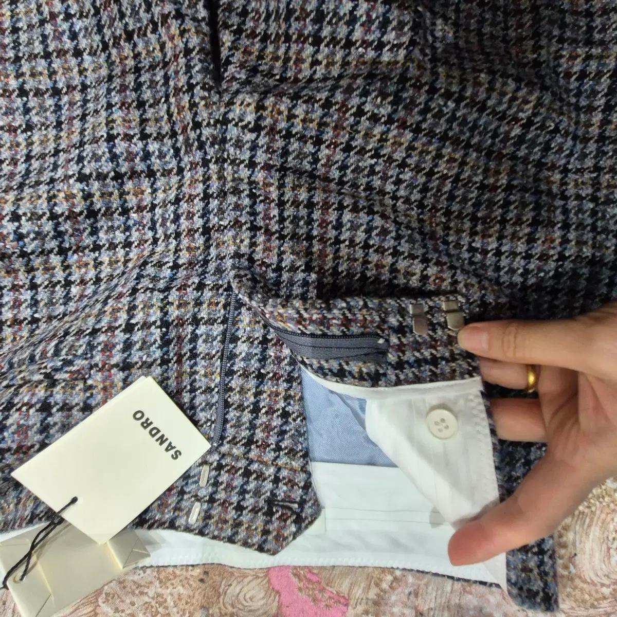 산드로 체크무늬 반바지 4
