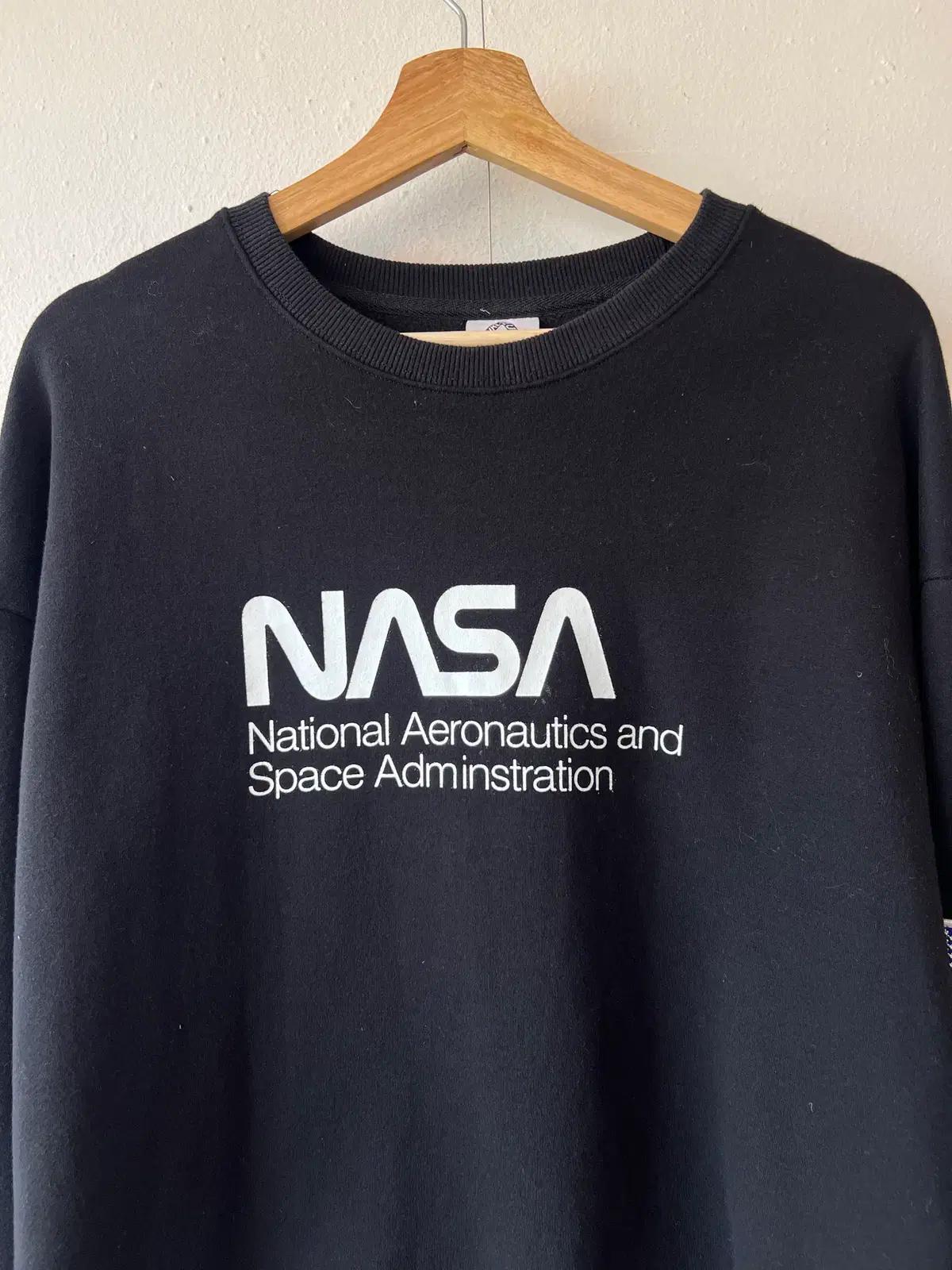 플루크 FLUKE 남성 블랙 nasa 스웻맨투맨티셔츠 긴팔티셔츠 M 2