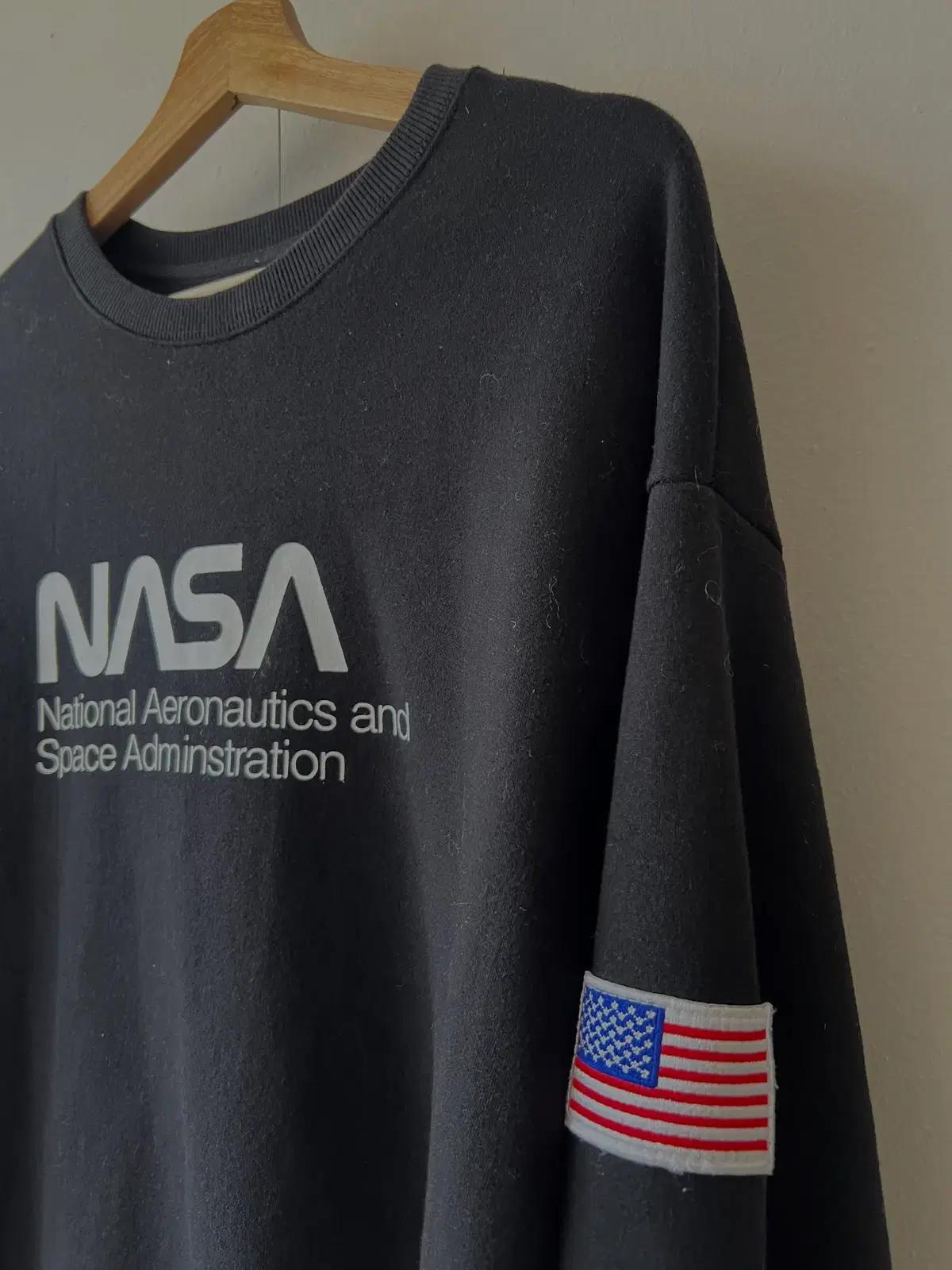 플루크 FLUKE 남성 블랙 nasa 스웻맨투맨티셔츠 긴팔티셔츠 M 5