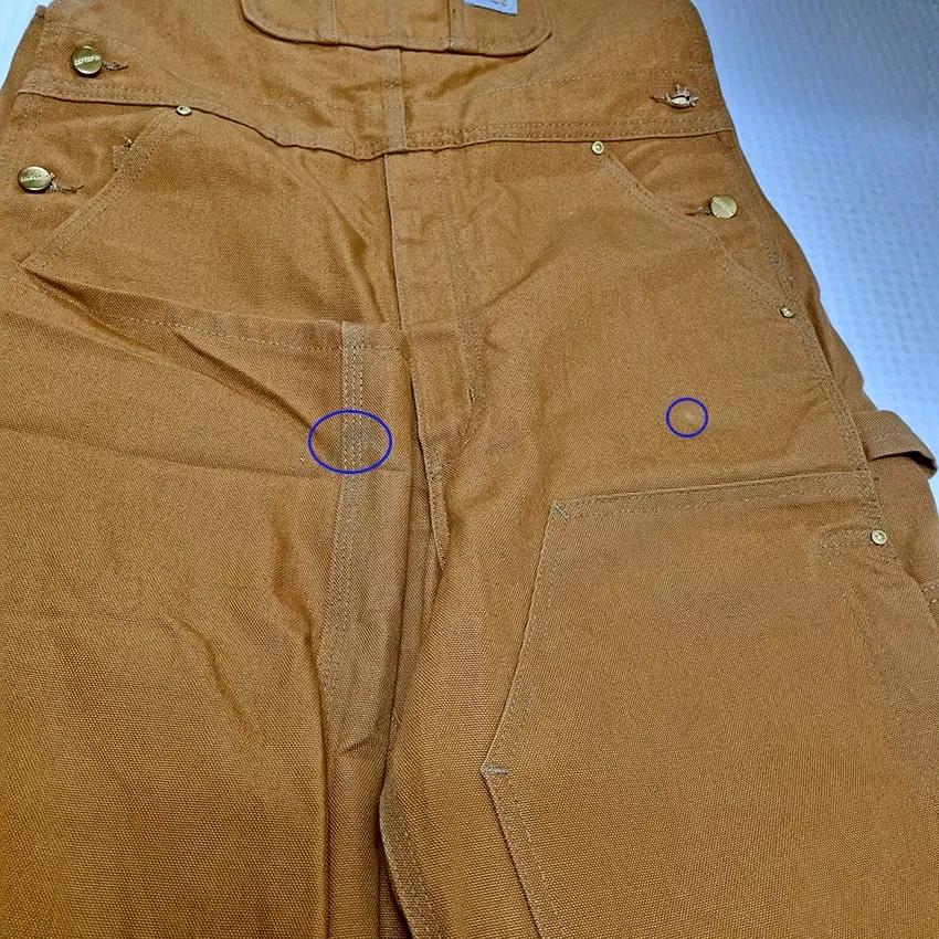 칼하트 남성 춘추 멜빵바지 카멜브라운32 (HU46950) 7