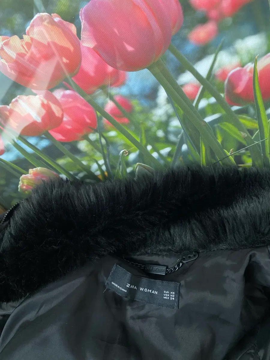 자라 퍼 퀼팅 패딩 자켓 XS 3