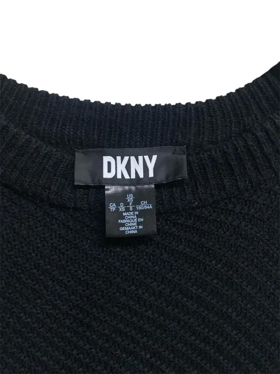 DKNY 컷아웃 숄더 블랙 니트 스웨터 XS 5