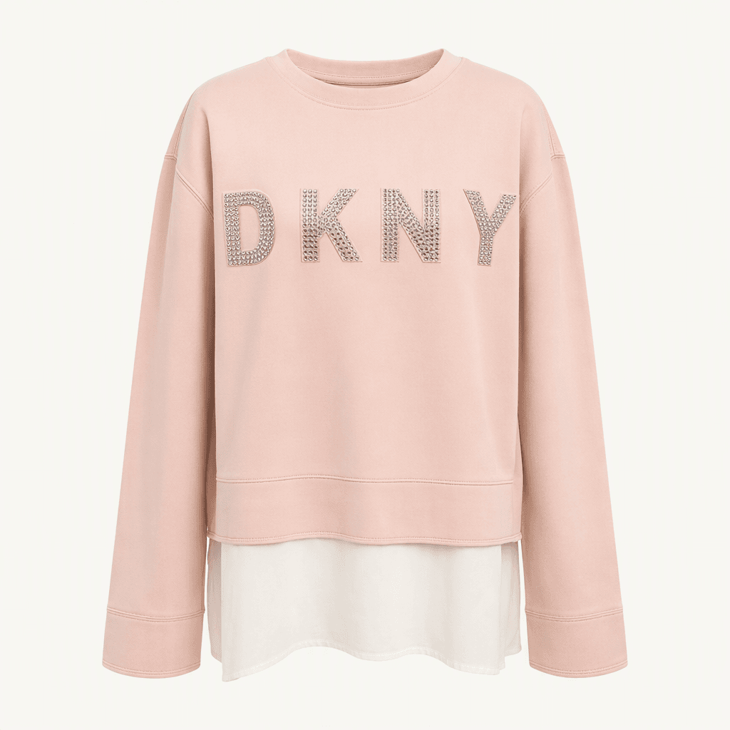 DKNY 여성레이어드 티셔츠 핑크 S 진스센스