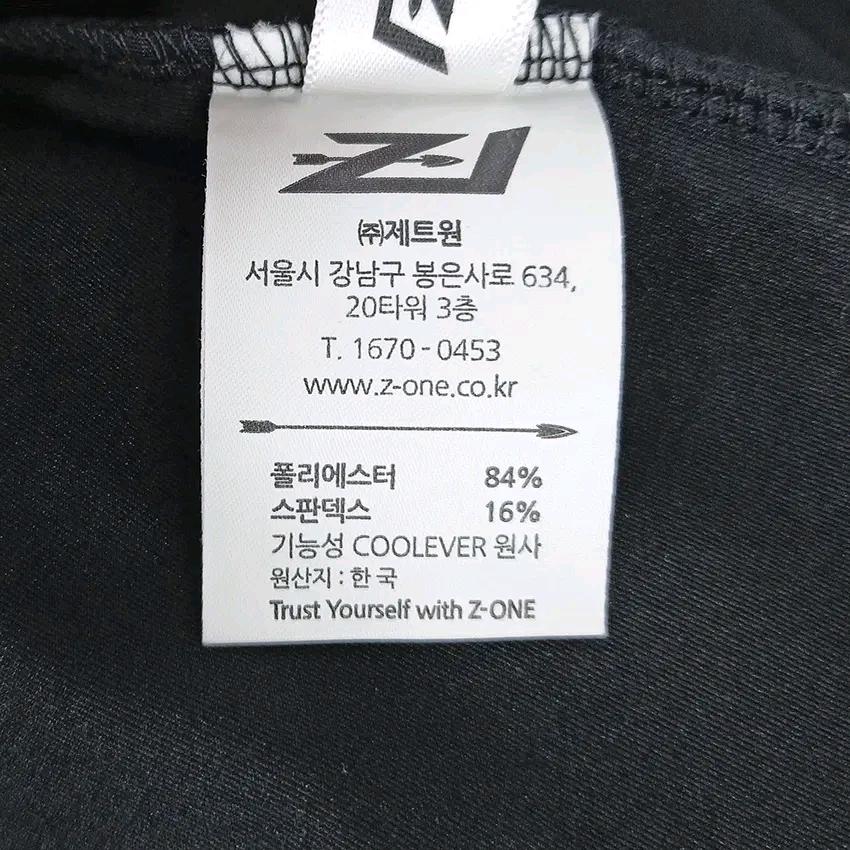 제트원 남성 춘추 스판 기능성 카라긴팔티 블랙L (HU44077) 6
