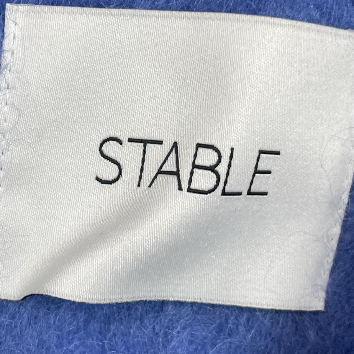 STABLE 블루 모헤어 블렌드 크롭 자켓 4