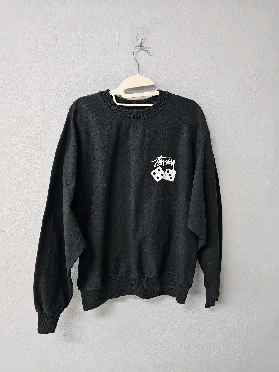 스투시 주사위 맨투맨 블랙 2