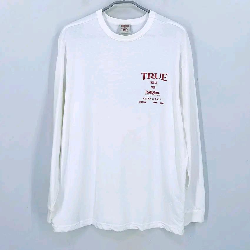 트루릴리전 남성 춘추 루즈핏 긴팔티 화이트100 (HU46979) 2