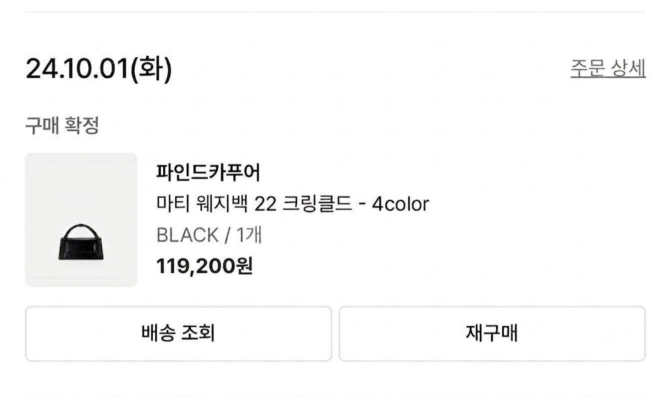 파인드카푸어 마티 웨지백 22 크링클드 블랙 4