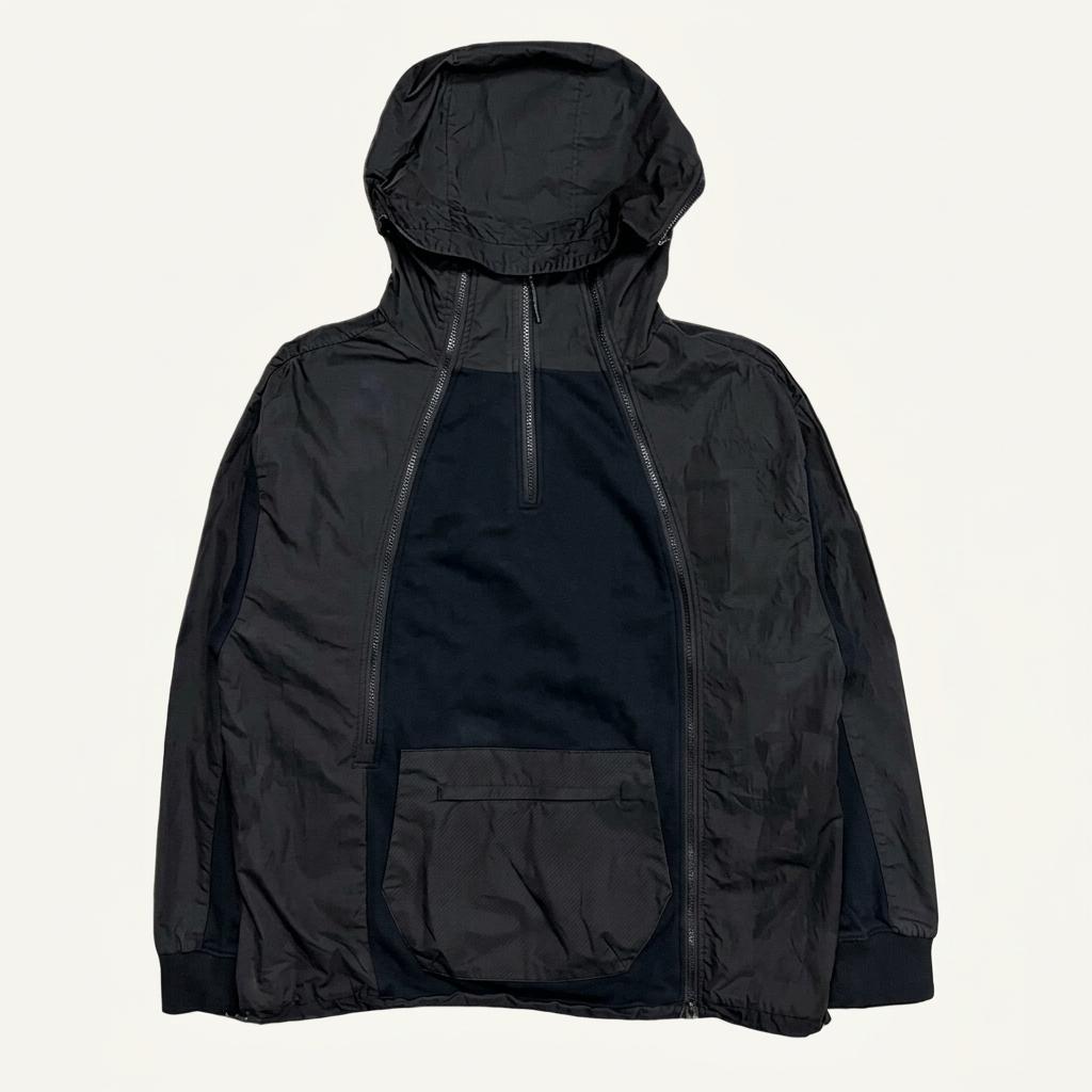 PENFIELD CN 믹스드 오픈후디 스웻자켓 XL 착용컷
