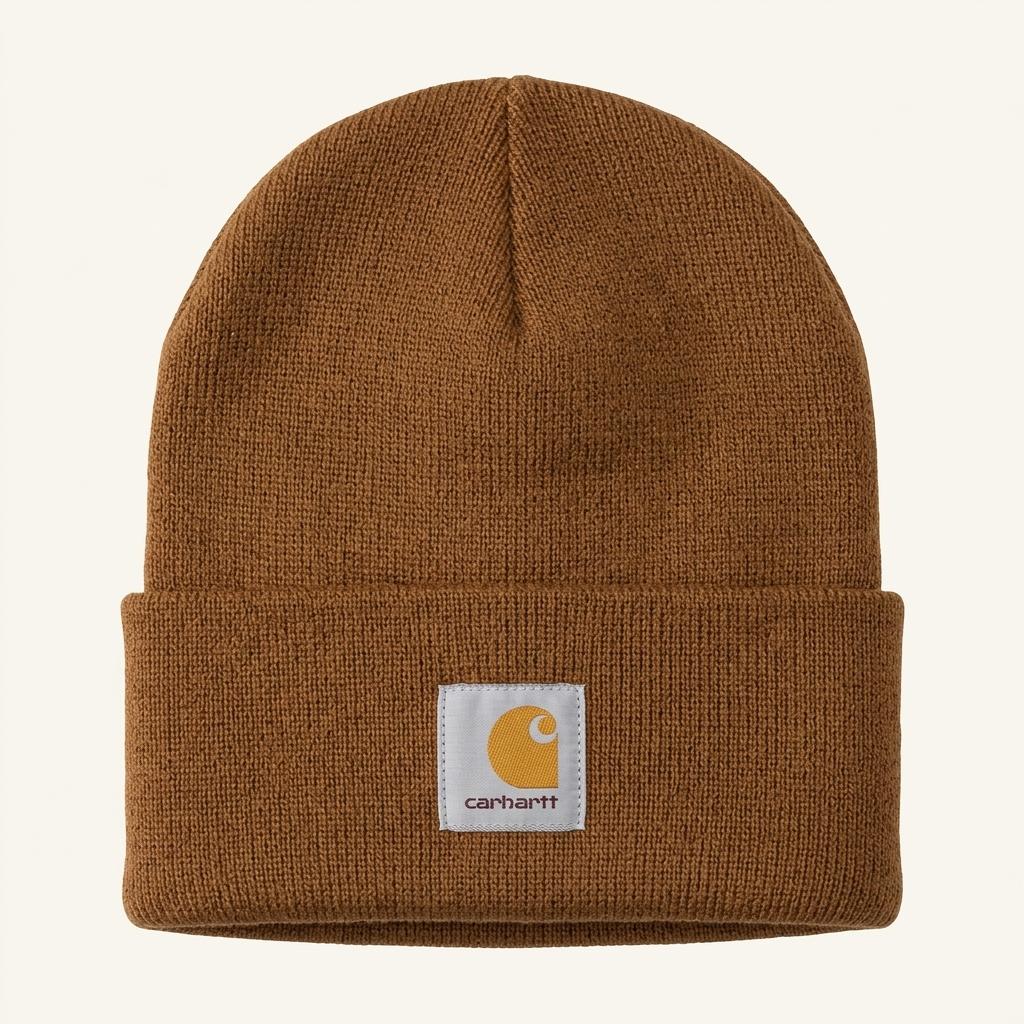 CARHARTT 비니 브라운 착용컷
