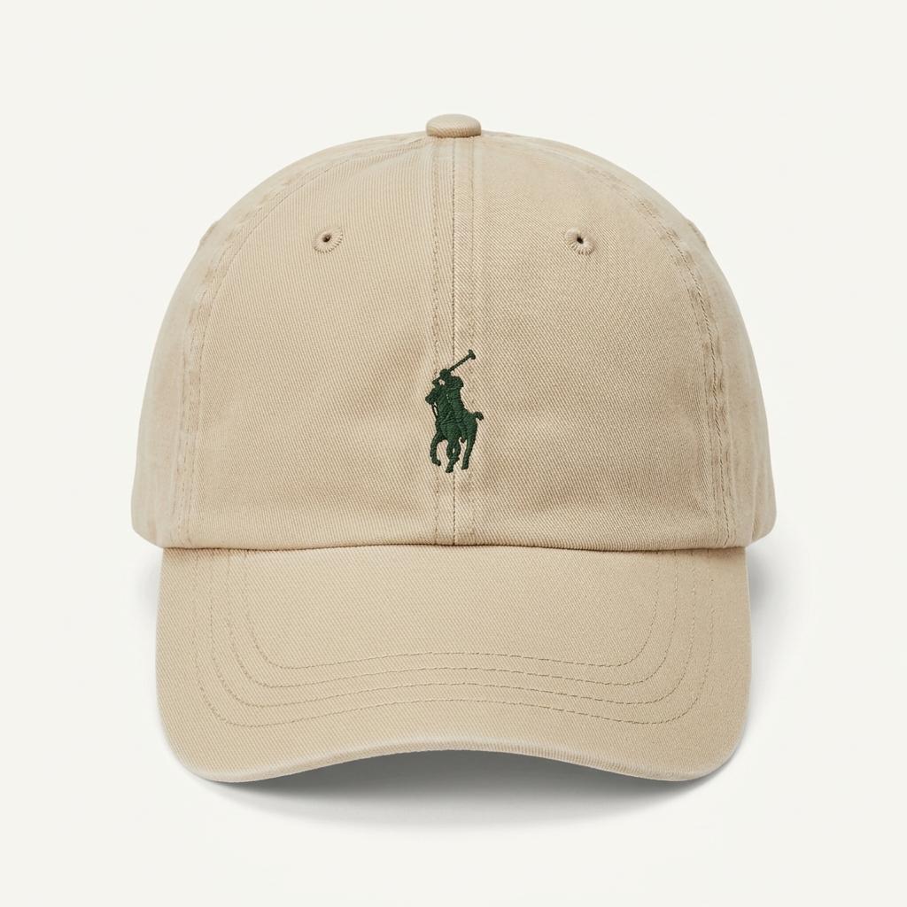 POLO BY RALPH LAUREN 볼캡 베이지 착용컷
