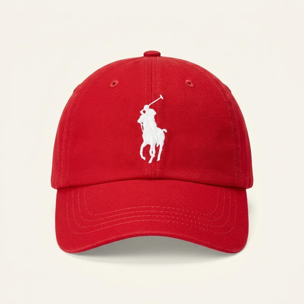 POLO BY RALPH LAUREN 빅포니 볼캡 레드