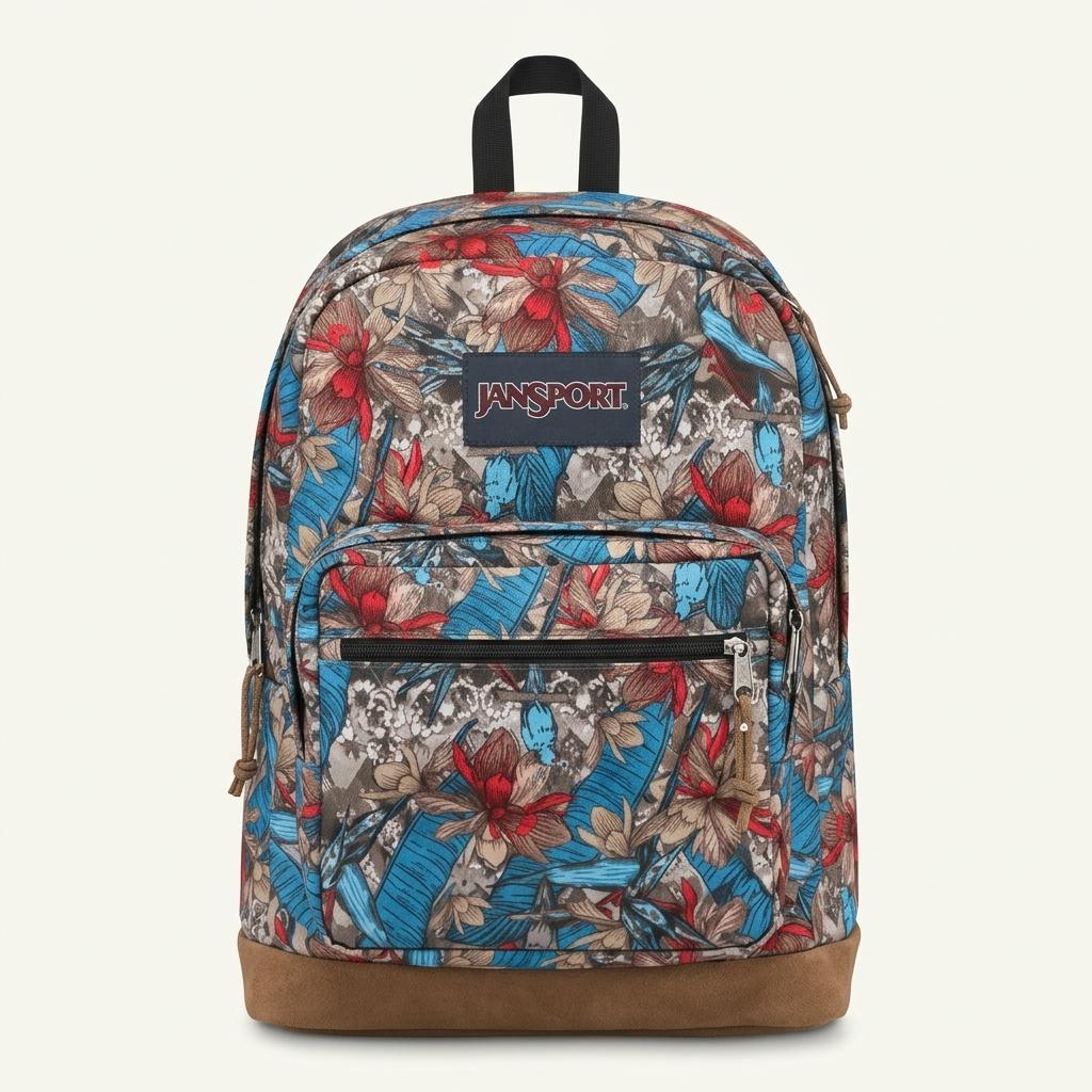 JANSPORT 플라워패턴 백팩