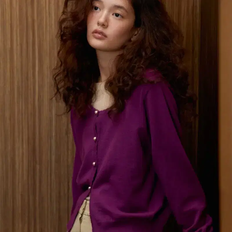 SIENNE 시엔느 세실 가디건 퍼플 7