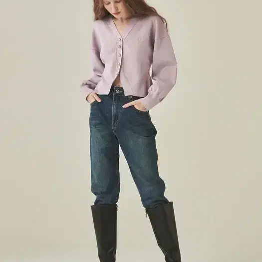 론론 가디건 연보라색 3