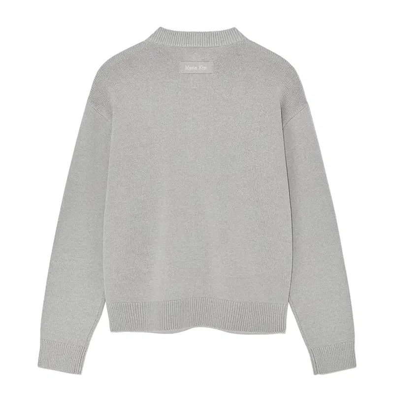 마뗑킴 펀칭 포인트 라운드 넥 가디건 26S/S 그레이 색상 5