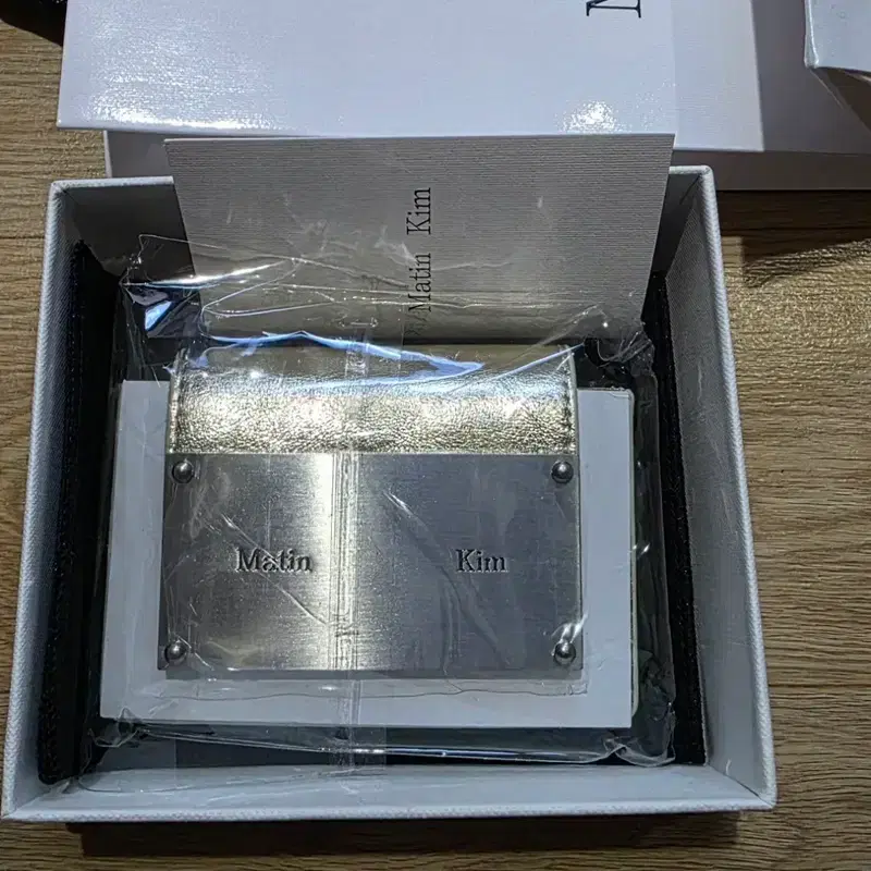 마뗑킴 아코디언 월렛 골드 세제품 2