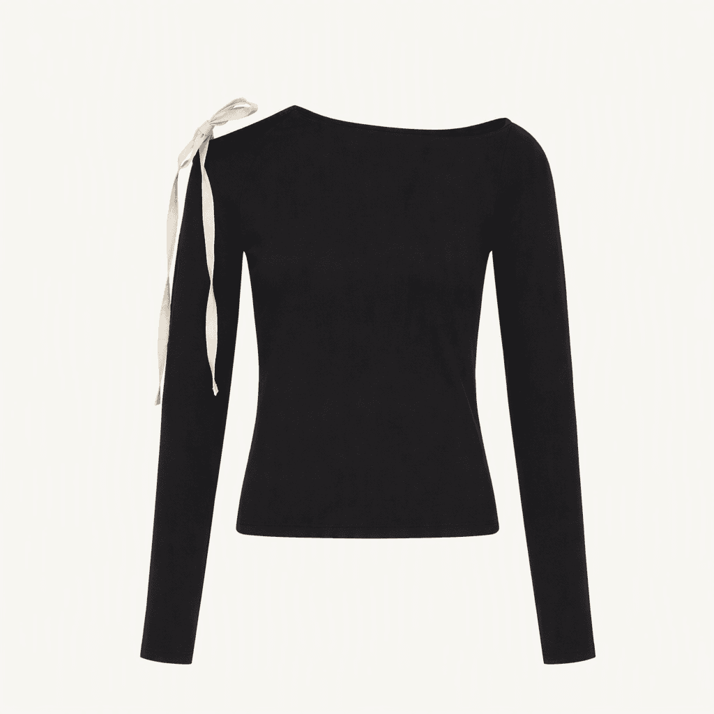글로니 LOUISA LONG SLEEVE 루이사 롱슬리브 블랙m 착용컷