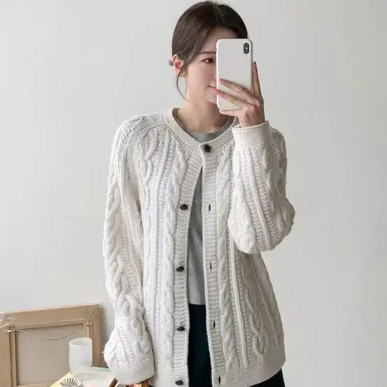 시에 포유온 케이블 가디건 4