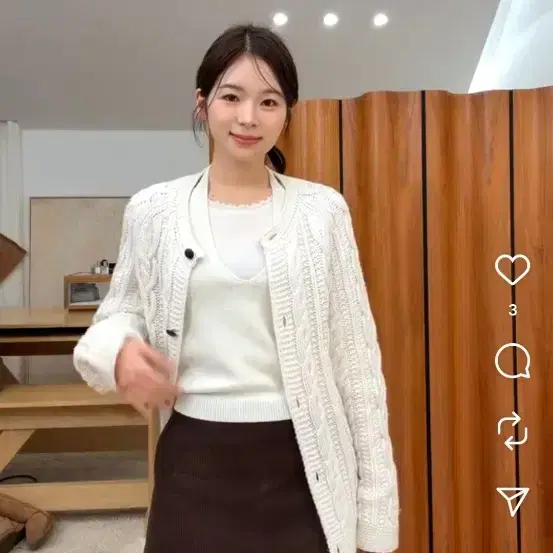 시에 포유온 케이블 가디건 6