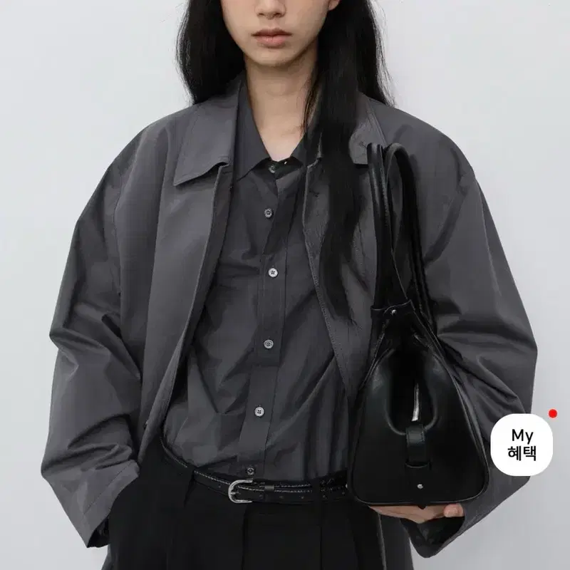던스트 dunst UNISEX REFINED MAC COAT ASH GREY 5