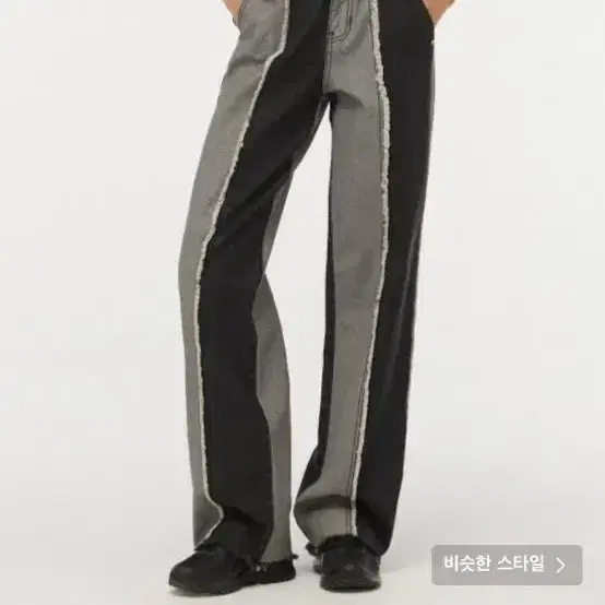 시티브리즈데님 시티브리즈컷팅배색와이드데님팬츠 2
