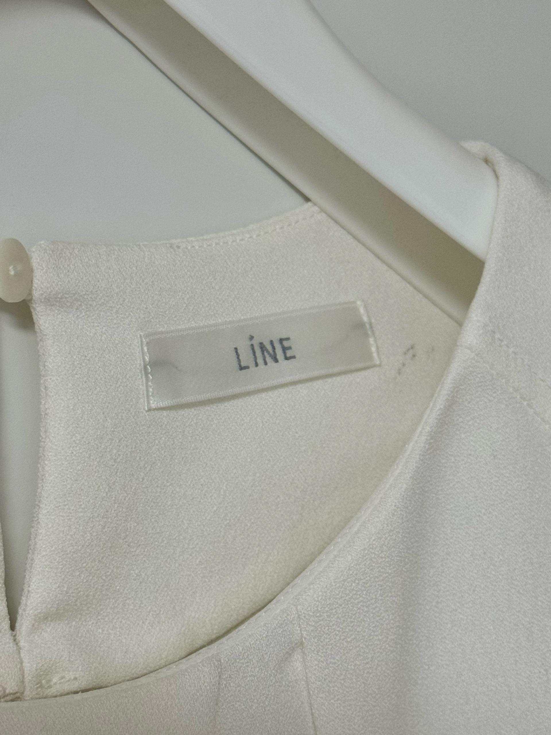 라인 LINE 셔링 긴팔 블라우스 아이보리 11