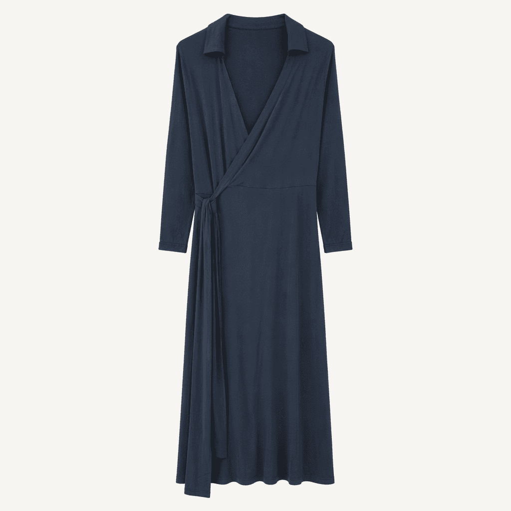 (새상품)릴리실크 Front Tie Wrap Dress