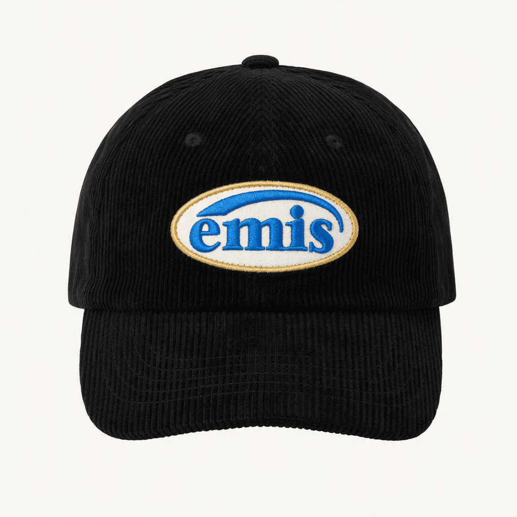 [emis] 이미스 코듀로이 와펜 볼캡 블랙