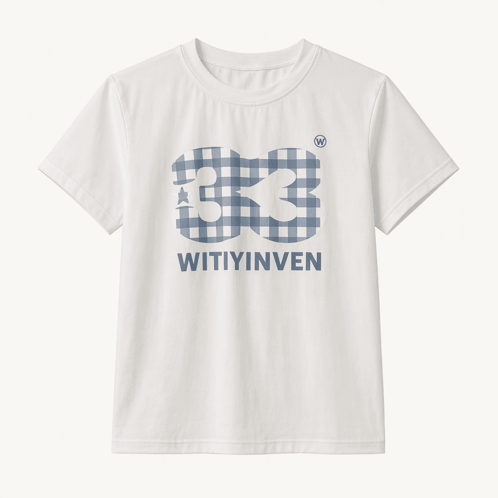 WITYINVEN 그래픽 반팔 티셔츠 화이트