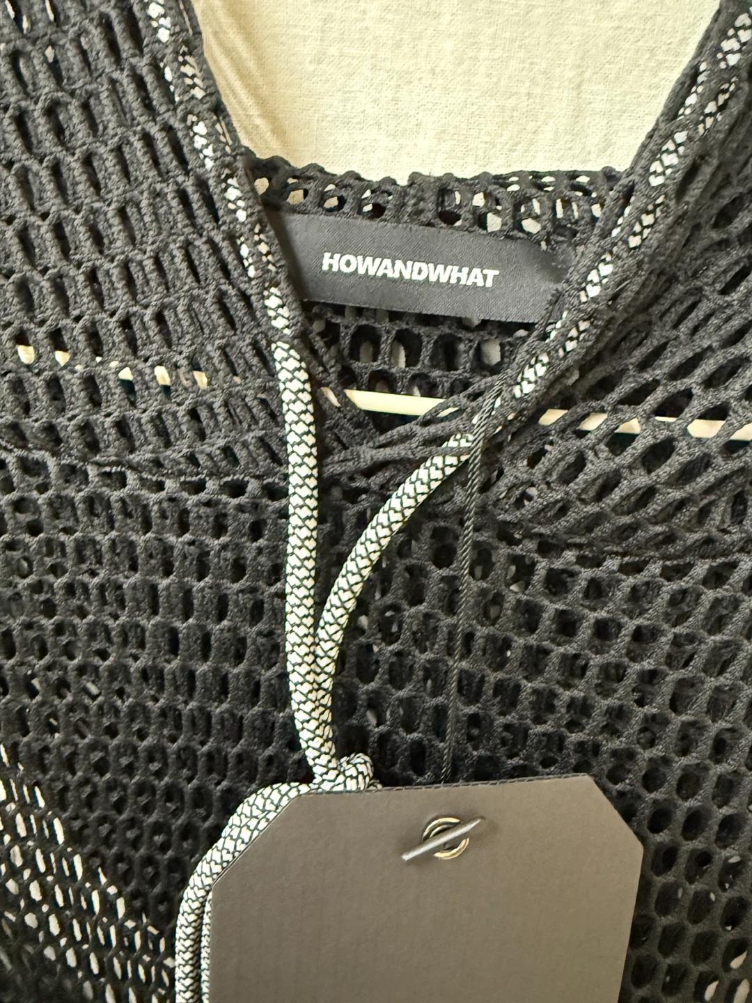 HOWANDWHAT (house of pbk)블랙 메쉬 후드티 4