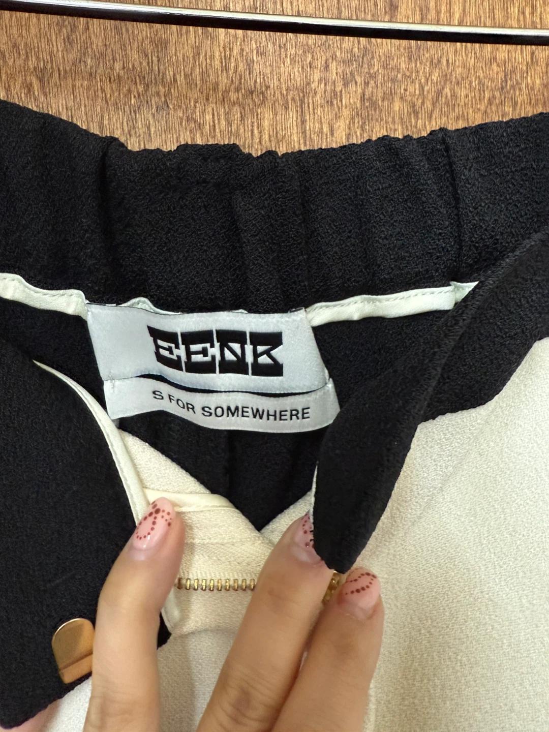EENK 배색 와이드 팬츠 7
