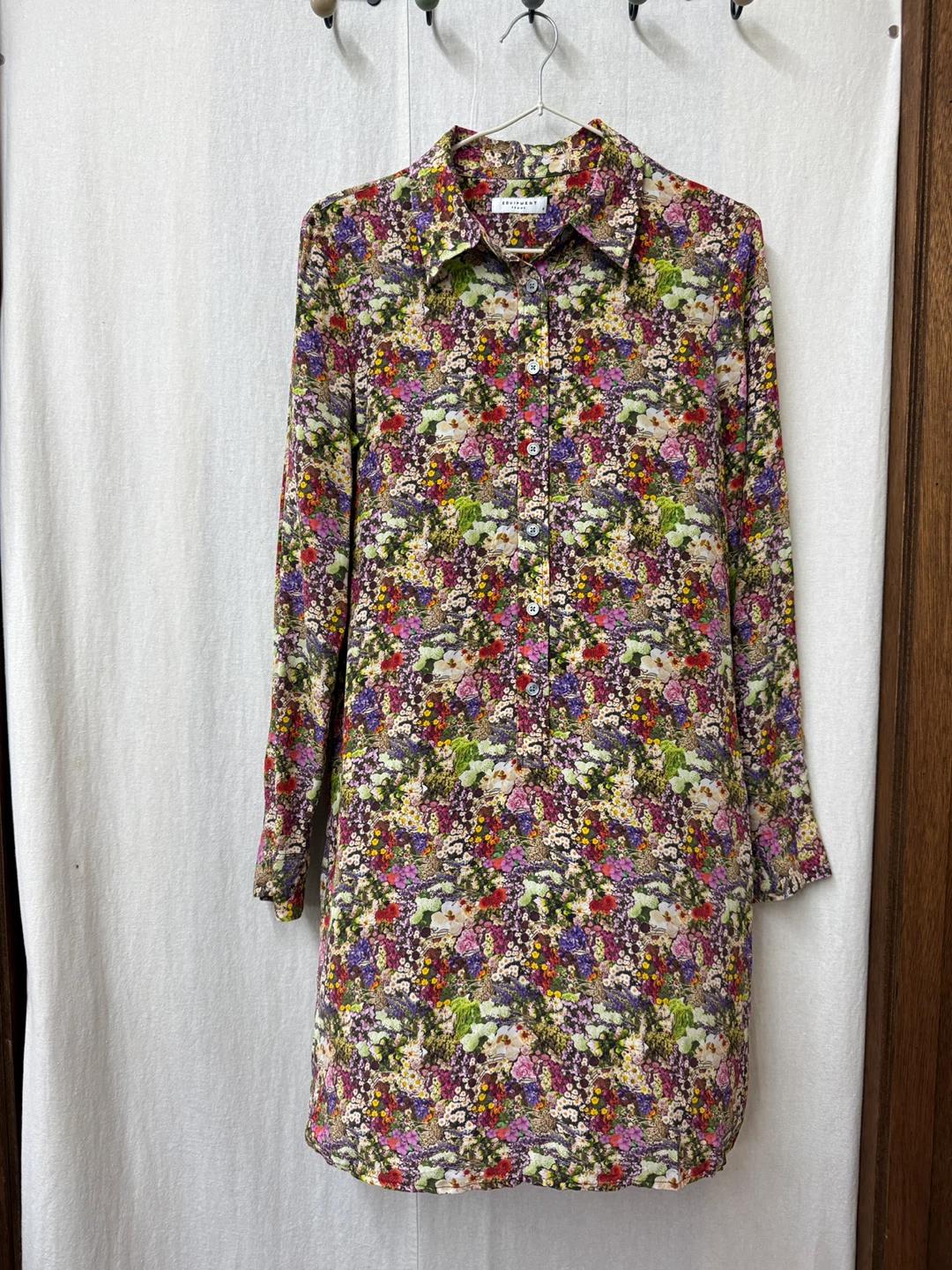 Equipment | Lucina Floral Silk Shirt Dress 3