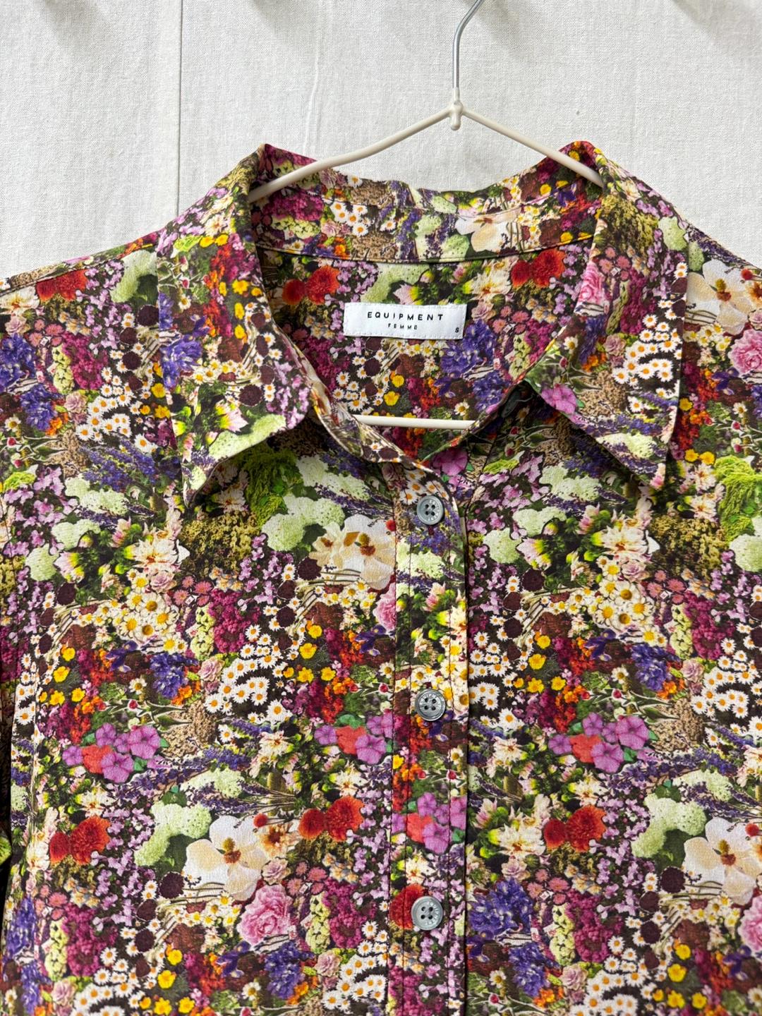 Equipment | Lucina Floral Silk Shirt Dress 4