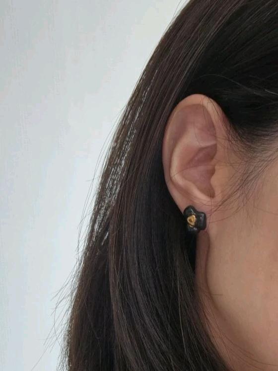 세라믹 귀걸이, 도자기 귀걸이   Autumn flower earring 7