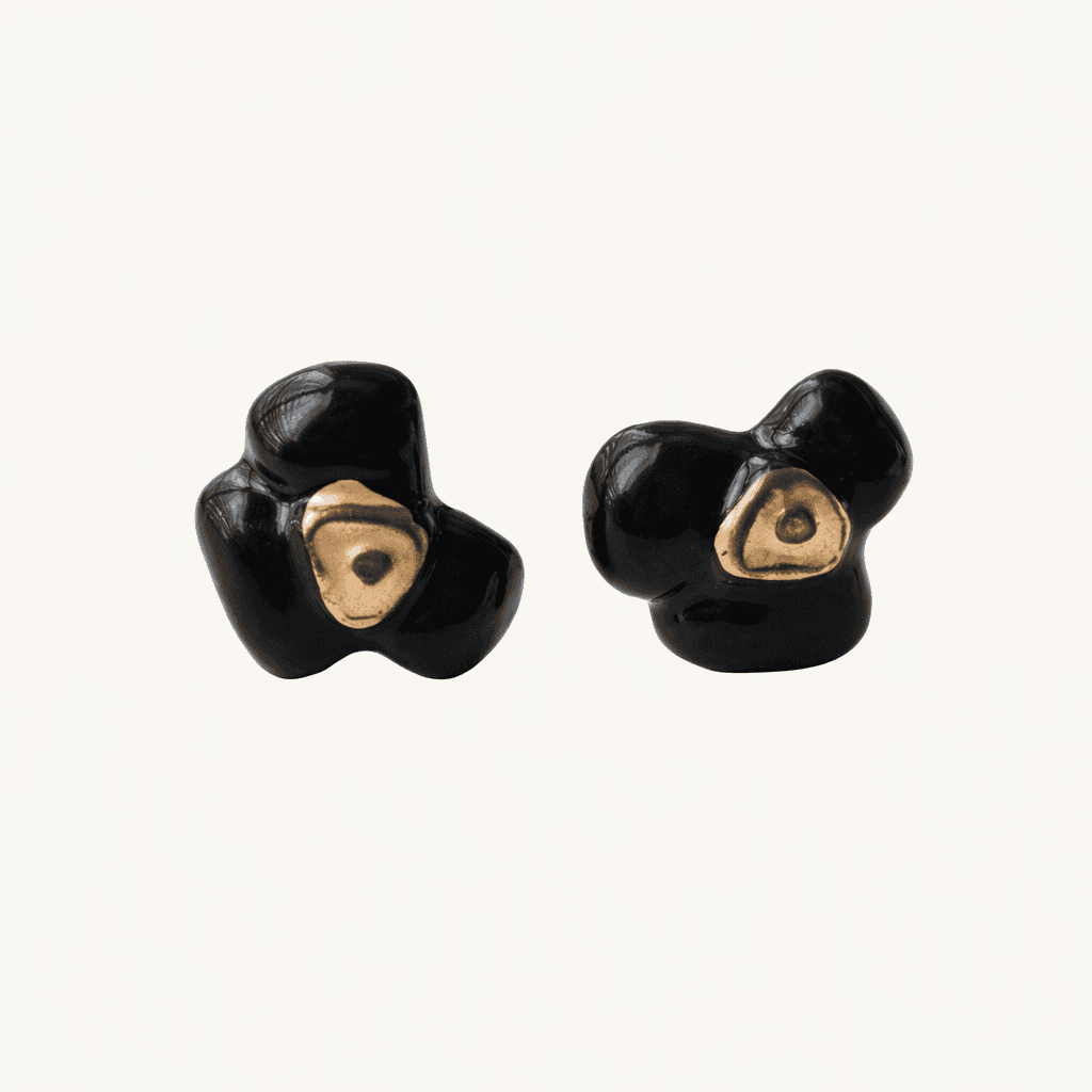 세라믹 귀걸이, 도자기 귀걸이   Autumn flower earring