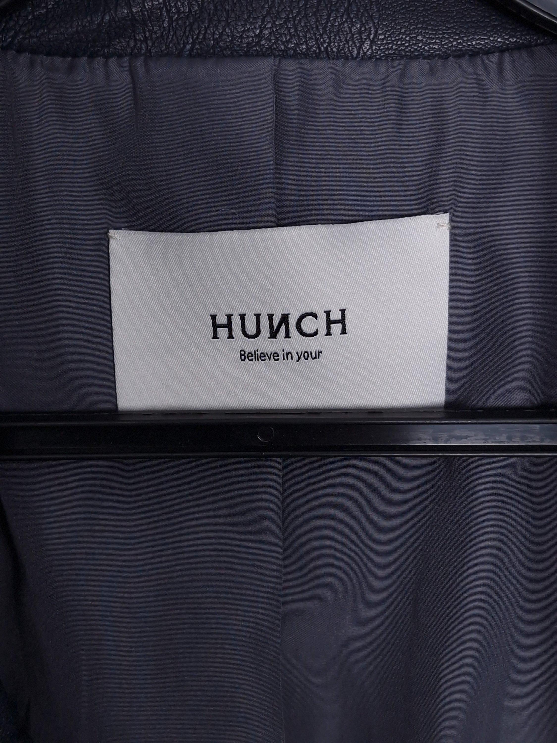 헌치 HUNCH 네이비 워싱 레더 재킷 55 [A1016] 4