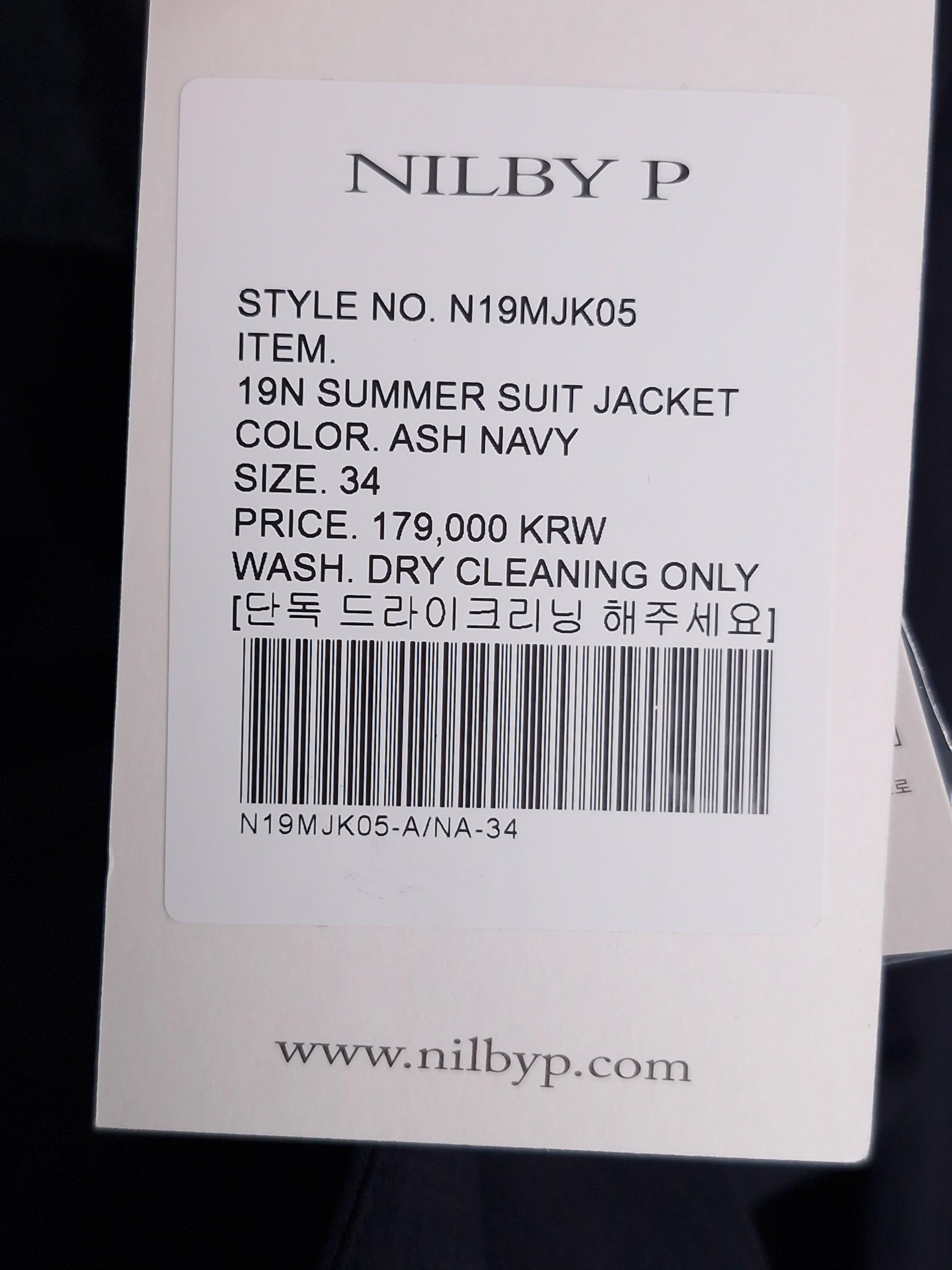 닐바이피 NILBY P 네이비 자켓 34 (새상품) [A1024] 6