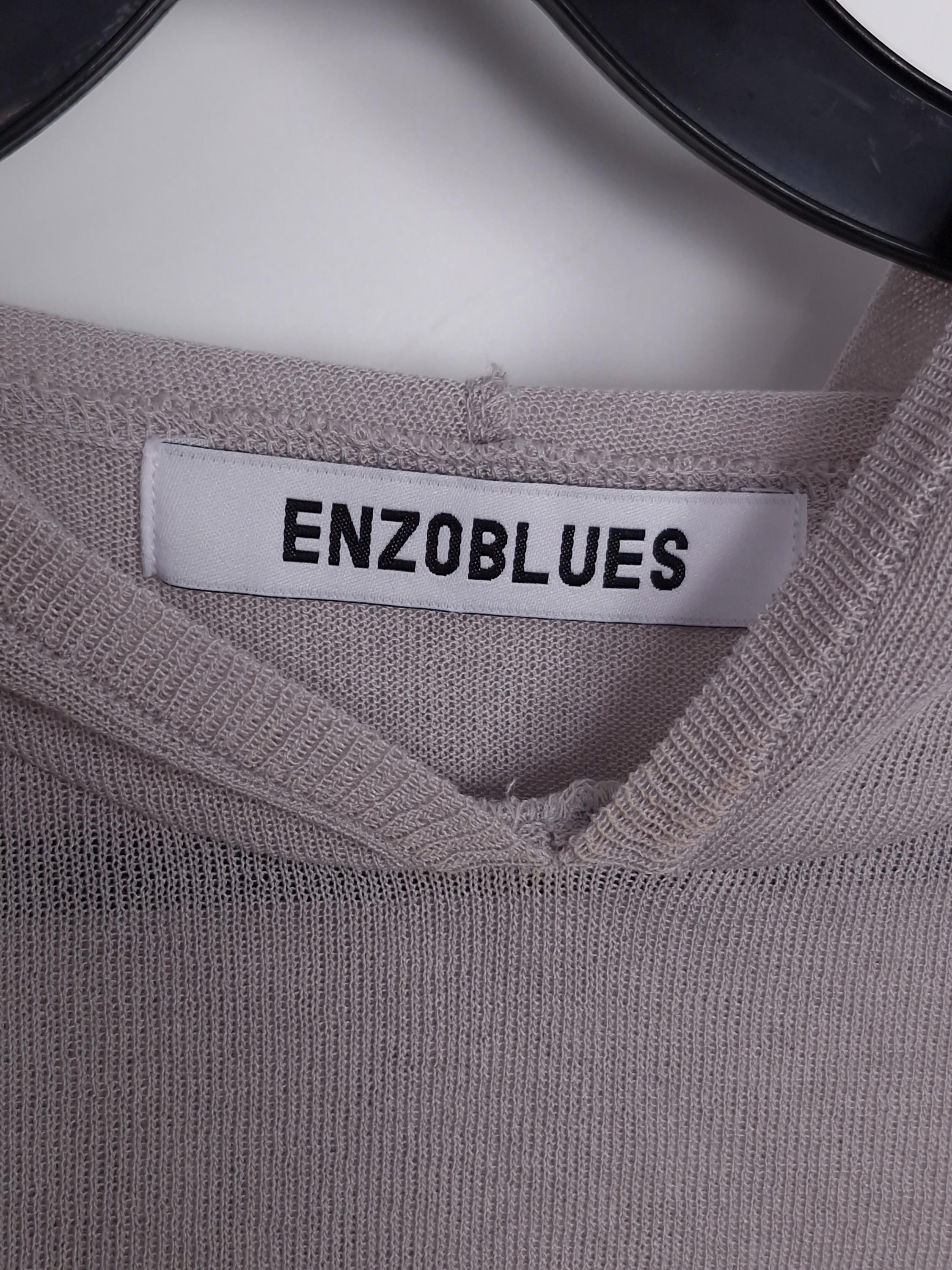 엔조블루스 ENZO BLUES 회색 후드 니트 [A1025] 4