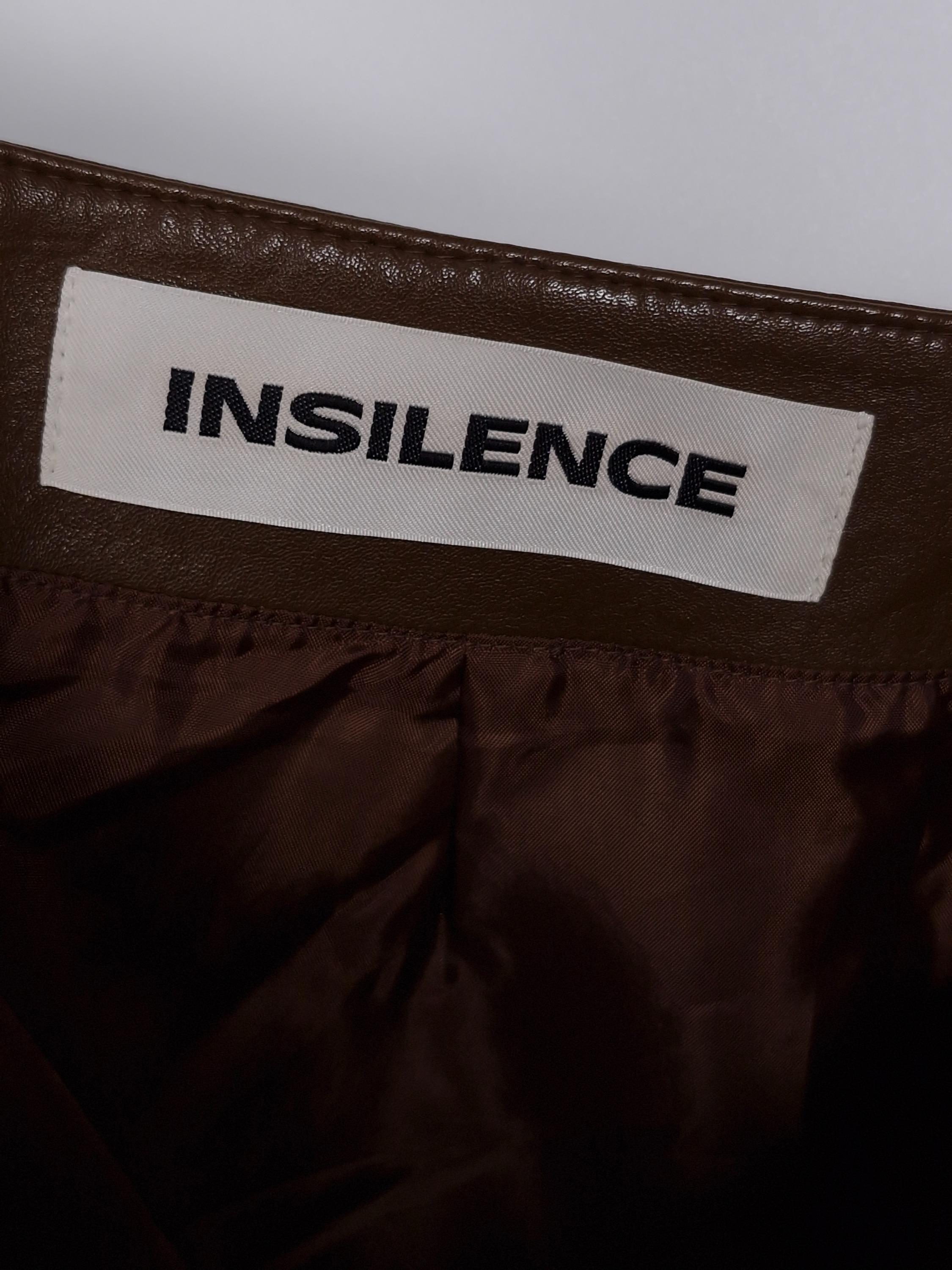 인사일런스 INSILENCE 갈색 롱 치마 M [A1029] 4