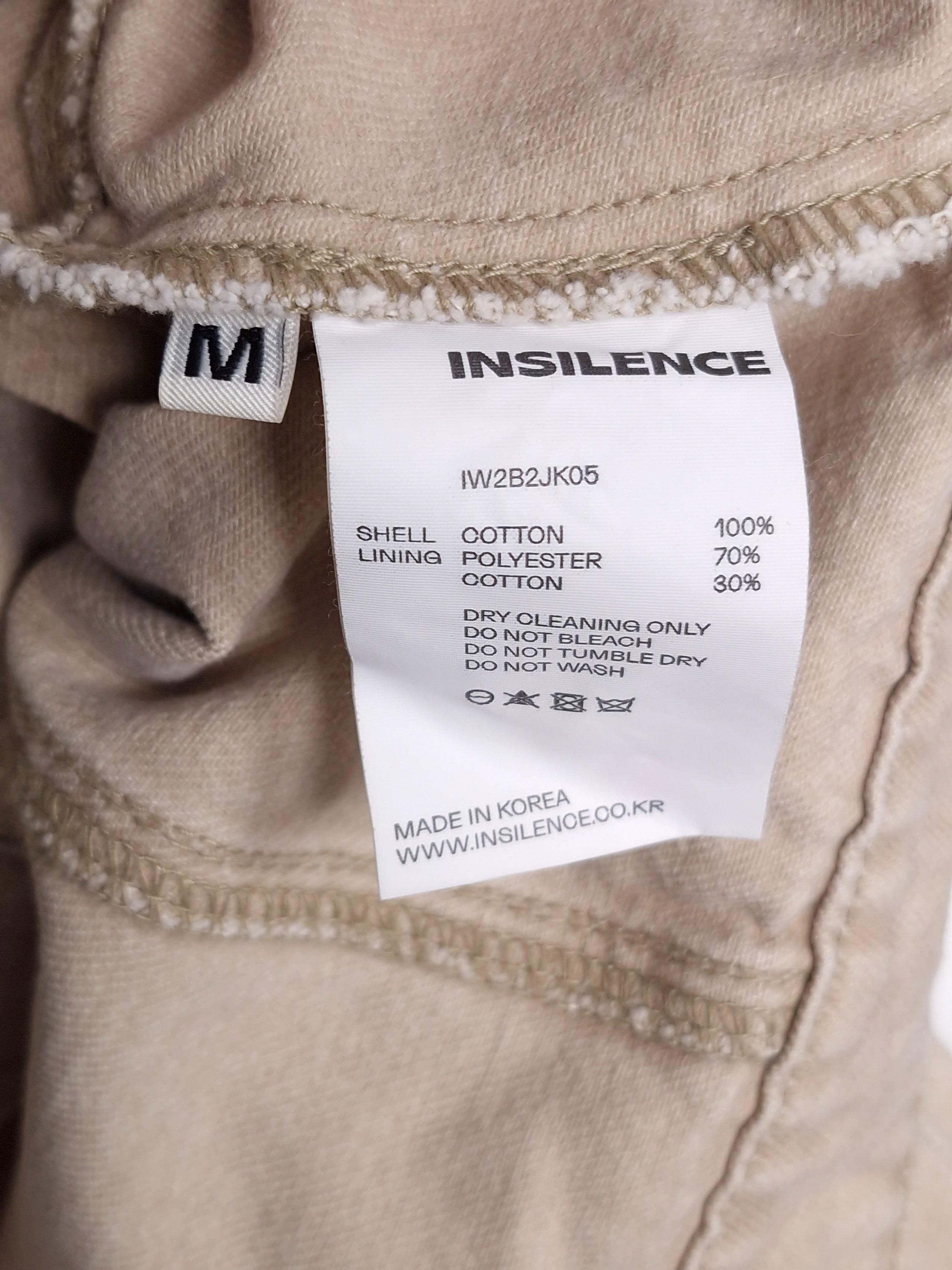 인사일런스 INSILENCE 베이지 코튼 자켓 M [A1034] 6