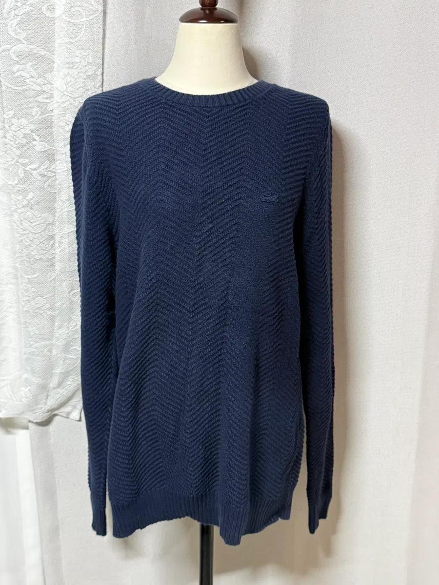 LACOSTE 라코스테 헤링본 패턴 크루넥 니트 (100~105) 5