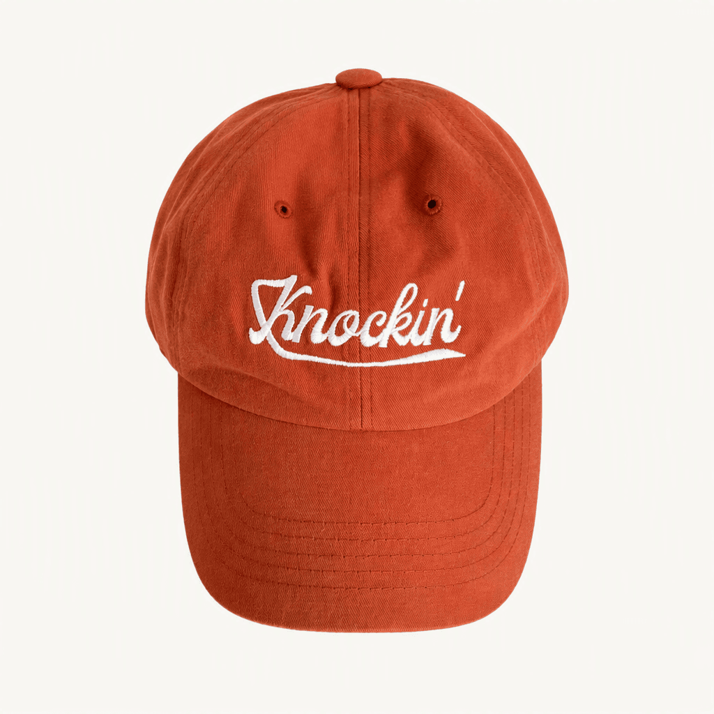 knockin 오가프  빈티지 볼캡 오렌지