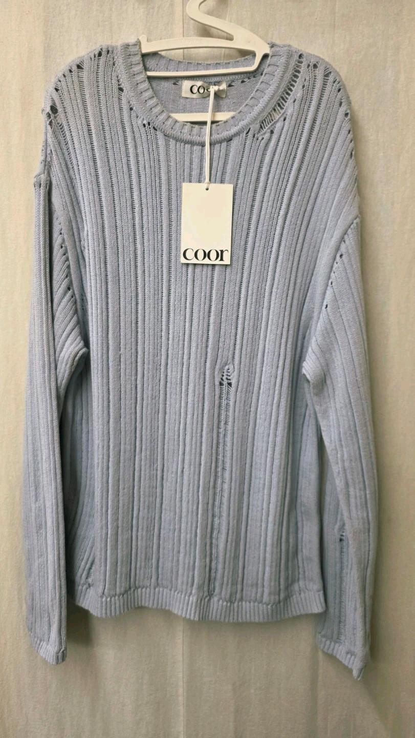 coor 블루 니트 M 3
