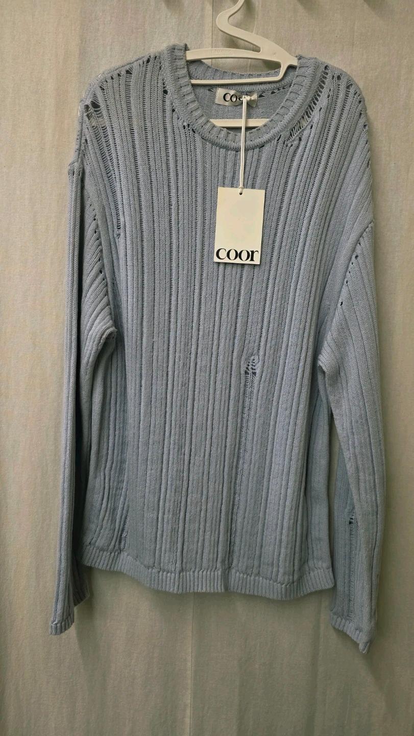 coor 블루 니트 M 5