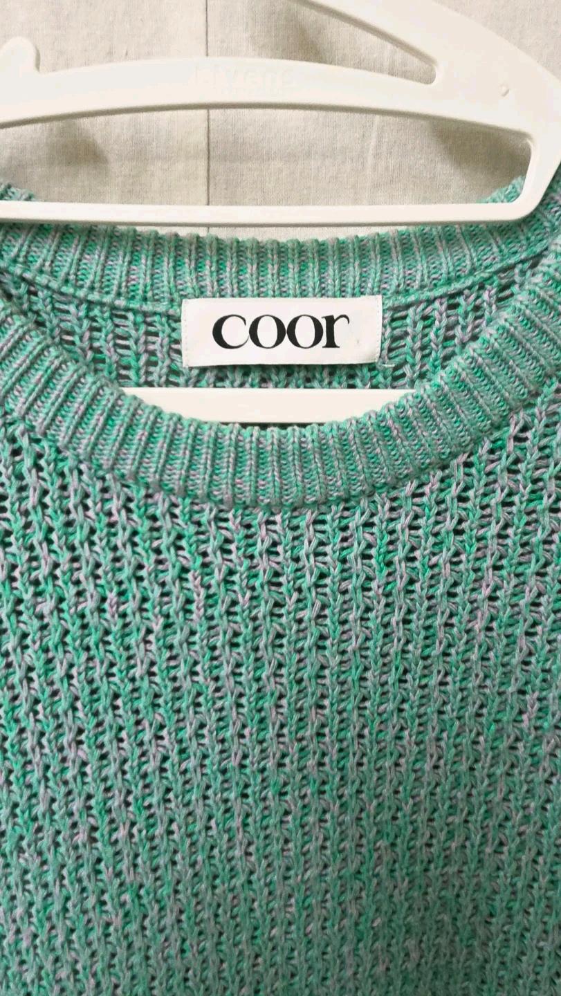 coor 라지 민트색 니트 2