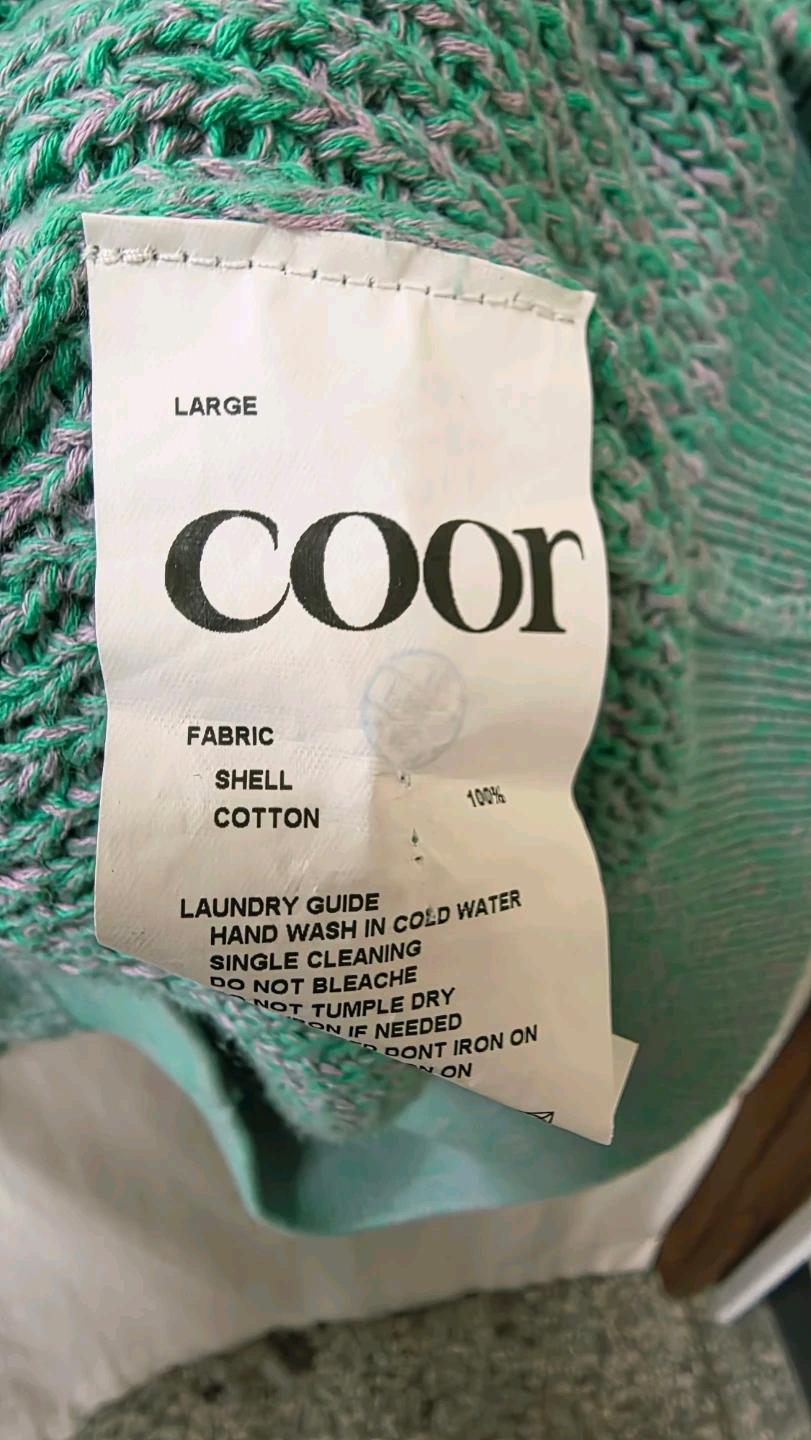 coor 라지 민트색 니트 4