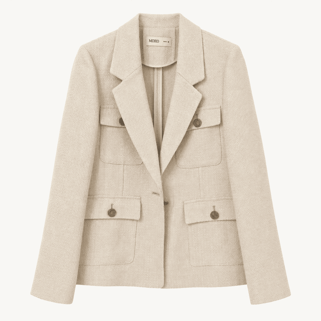 미쏘(MIXXO) 포켓 포인트 트위드 자켓 (M사이즈)