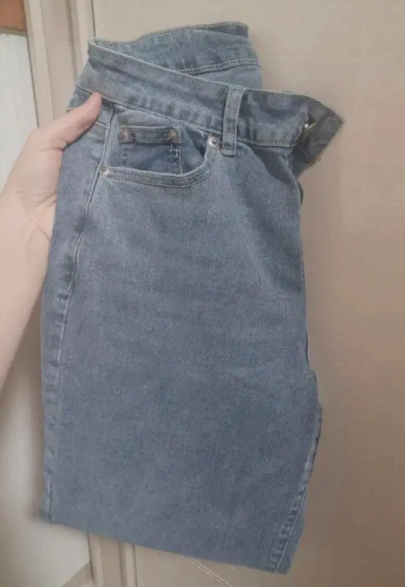 (새거급) NC베이직 세미 와이드 데님 팬츠 27-28사이 4